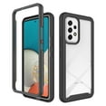 thumbnail image 1 of Clear Case for Samsung Galaxy A53 5G, High-Transparency Hybrid Rugged PC + TPU Military Grade Shockproof Cover, Dual-Layers Lens Protection Non-Yellowing Case, Black, 1 of 6