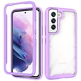 thumbnail image 1 of Clear Case for Samsung Galaxy S22, Hybrid Silicone Durable 3-Layer [Not Yellowing][Military Grade Drop Protection] Shockproof/DropProof Protective Cover for Samsung Galaxy S22,Purple, 1 of 5