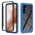 thumbnail image 1 of Clear Case for Samsung Galaxy S23, Hybrid Rugged PC Soft TPU Dual-Layers Military Grade Shockproof Anti-Slip Cover High-Transparency Lens Protection Non-Yellowing Anti-Slip Case, Darkblue, 1 of 6