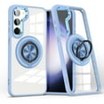 thumbnail image 1 of Clear Case for Samsung Galaxy S23 Plus, Magnetic [Compatible with Magsafe] with 360° Rotatable Ring Kickstand Slim Transparent Men Women Shockproof Protective Phone Cover for Galaxy S23 Plus, Blue, 1 of 7