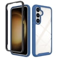 thumbnail image 1 of Clear Case for Samsung Galaxy S24 Plus, High-Transparency Hybrid Rugged PC + TPU Military Grade Shockproof Cover, Dual-Layers Lens Protection Non-Yellowing Case, Darkblue, 1 of 5