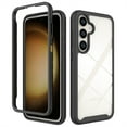 thumbnail image 1 of Clear Case for Samsung Galaxy S24 Plus, High-Transparency Hybrid Rugged PC + TPU Military Grade Shockproof Cover, Dual-Layers Lens Protection Non-Yellowing Case, Black, 1 of 5