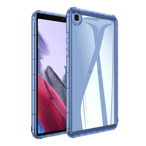 Clear Case for Samsung Galaxy Tab A7 Lite 8.7" 2021 SM-T225/SM-T220/SM-T225N/SM-T227U, Slim Lightweight TPU Back Transparent Shockproof Drop Protective Ultra Thin Anti-Yellow Case Cover, Blue