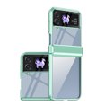 thumbnail image 1 of Clear Case for Samsung Galaxy Z Flip 4, HD Transparent Not-Yellowing Hinge Protection Shockproof Anti-Scratch Slim Fit Phone Case Cover for Samsung Galaxy Z Flip 4, Green, 1 of 7