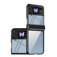 thumbnail image 1 of Clear Case for Samsung Galaxy Z Flip 4, HD Transparent Not-Yellowing Hinge Protection Shockproof Anti-Scratch Slim Fit Phone Case Cover for Samsung Galaxy Z Flip 4, Black, 1 of 7