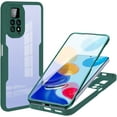 thumbnail image 1 of Clear Case for Xiaomi Redmi Note 11 Pro/11 Pro+ with Built-in Screen Protector, Slim Full Body Rugged Soft TPU Bumper Protective Phone Cover Case for Mi Redmi Note 11 Pro QC Green, 1 of 8