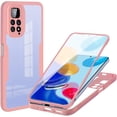thumbnail image 1 of Clear Case for Xiaomi Redmi Note 11 Pro/11 Pro+ with Built-in Screen Protector, Slim Full Body Rugged Soft TPU Bumper Protective Phone Cover Case for Mi Redmi Note 11 Pro QC Pink, 1 of 7