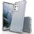 thumbnail image 1 of Clear Case for Galaxy S21 Ultra 5G, Transparent [Aquaflex] Semi-Flexible TPU [Shock Absorbing] Cover for Samsung Galaxy S21 Ultra 5G Phone (SM-G998), 1 of 7