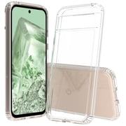 Clear Case for Google Pixel 8A 2024, Aquaflex Semi-Flexible TPU [Shock Absorbing] Transparent Phone Cover