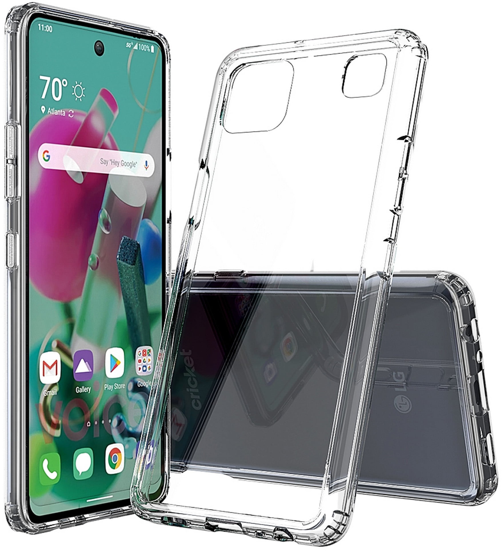 Clear Case for LG K92 5G, Transparent [Aquaflex] Semi-Flexible TPU