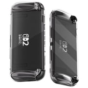 Clear Case for Nintendo Switch 2, Comfort Soft TPU Protective Cover, Scratch & Shock Protect Skin Shell with Ergonomic Grip