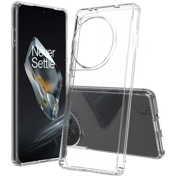 Clear Case for Oneplus 12, Aquaflex Semi-Flexible TPU [Shock Absorbing] Transparent Phone Cover