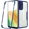 thumbnail image 1 of Clear Case for Samsung Galaxy A23 4G Built-in Screen Protector, Slim Full Body Rugged Soft TPU Bumper Phone Cover Case for Samsung Galaxy A23 4G Blue, 1 of 8