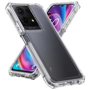 Nakedcellphone Clear Case for TCL K33 / K32 5G Phone 2025, [Shock Absorbing] Hybrid TPU Cover - Transparent
