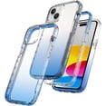 thumbnail image 1 of Clear Case for iPhone 15 Plus, Thin Slim Crystal Bilayer Bumper Shockproof Protective Case Cover for iPhone 15 Plus 6.7 inch 2023 (Clear Blue), 1 of 9