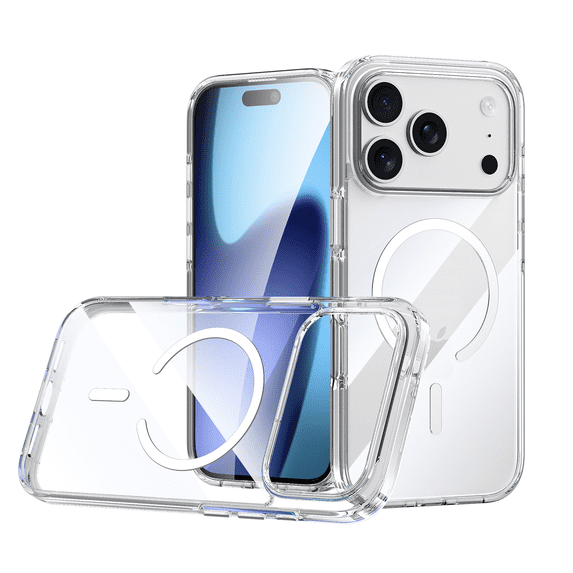 Clear Case for iPhone 17 Pro Max compatible with MagSafe