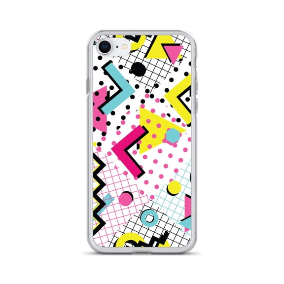 Clear Case for iPhone® 90's Retro Style Phone Cover Vintage Gift (iPhone SE)
