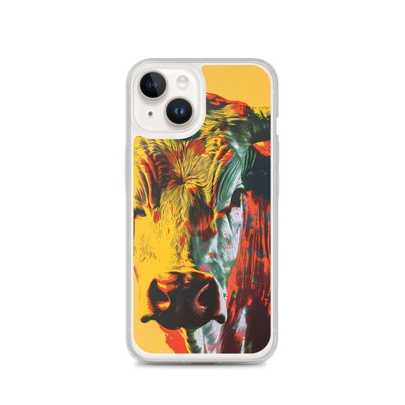 Clear Case for iPhone® Cow Farm Animal Southwest Phone Cover (iPhone 14)
