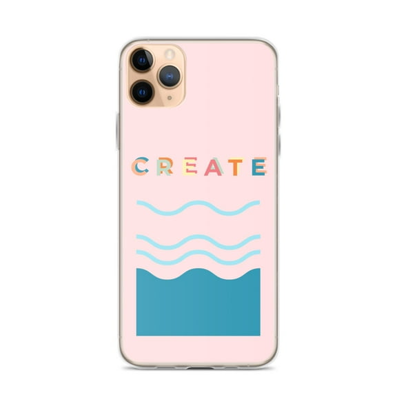 Clear Case for iPhone® Create Pink Fun Phone Cover Inspirational Gift (iPhone 11 Pro Max)