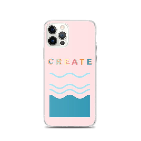 Clear Case for iPhone® Create Pink Fun Phone Cover Inspirational Gift (iPhone 12 Pro)