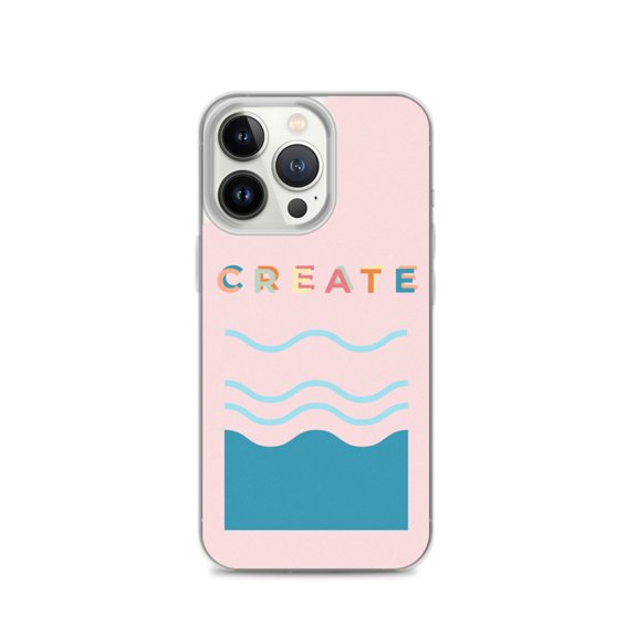 Clear Case for iPhone® Create Pink Fun Phone Cover Inspirational Gift (iPhone 13 Pro)