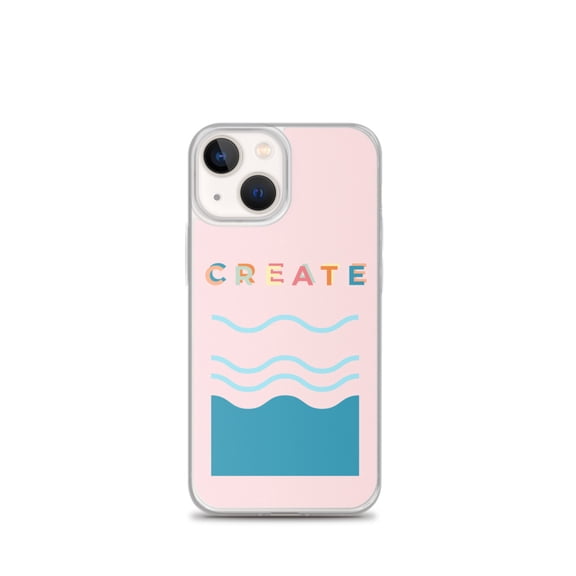 Clear Case for iPhone® Create Pink Fun Phone Cover Inspirational Gift (iPhone 13 mini)