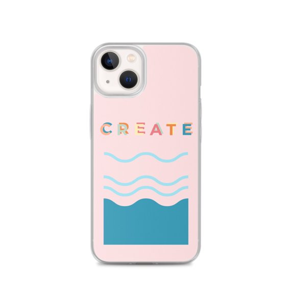 Clear Case for iPhone® Create Pink Fun Phone Cover Inspirational Gift (iPhone 13)