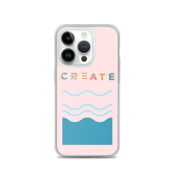 Clear Case for iPhone® Create Pink Fun Phone Cover Inspirational Gift (iPhone 14 Pro)