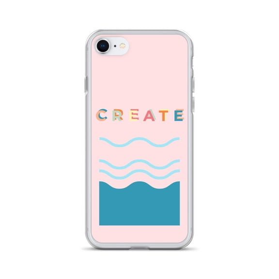 Clear Case for iPhone® Create Pink Fun Phone Cover Inspirational Gift (iPhone 7/8)