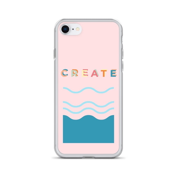 Clear Case for iPhone® Create Pink Fun Phone Cover Inspirational Gift (iPhone SE)