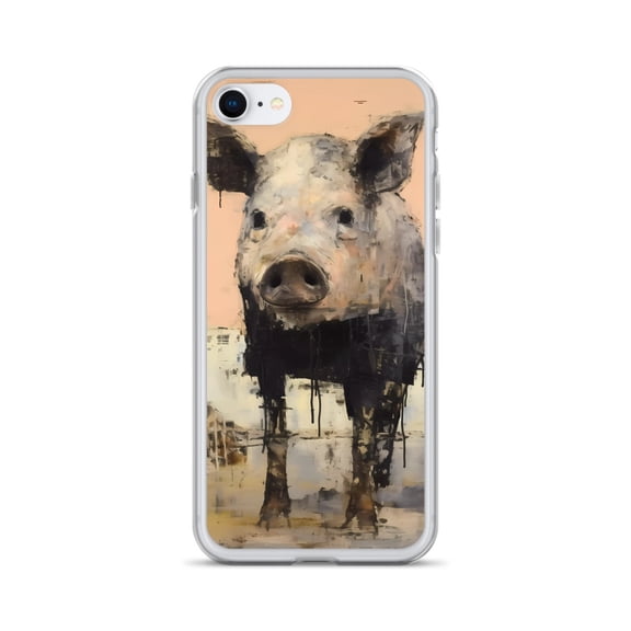 Clear Case for iPhone® Rustic Pig Phone Cover Gift (iPhone SE)