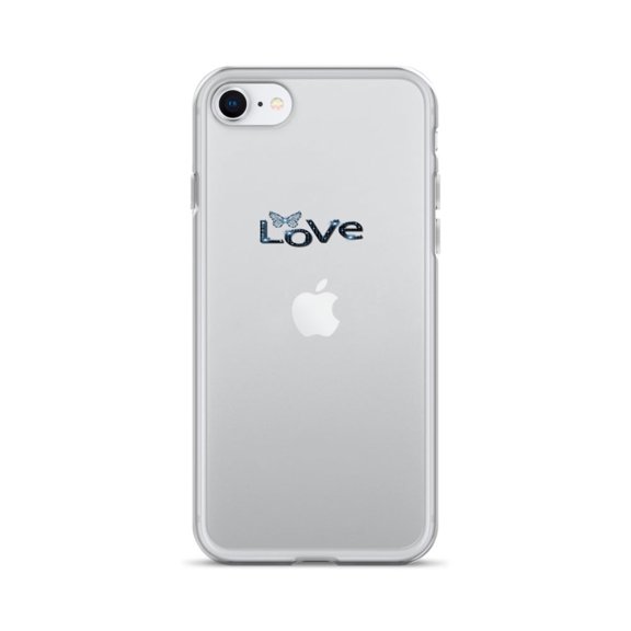 Clear Case for iPhone® - with a powerful message "Love" included (iPhone SE)