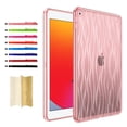 thumbnail image 1 of Clear Case for iPad 10.2" 2021/2020/2019, Luxury Slim Fit TPU Back Protective Shock-Absorption Corner Protection Lightweight Soft Cover for iPad 7th/8th/9th Generation, Pink, 1 of 6