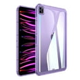 thumbnail image 1 of Clear Case for iPad Pro 11" 2024 M4 5th Geneartion A2836/A2837/A3006, Slim Lightweight TPU Back Transparent Shockproof Drop Protective Ultra Thin Anti-Yellow Case Cover for iPad Pro 11 2024, Purple, 1 of 6