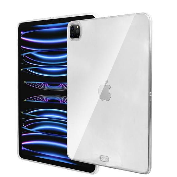 Clear Case for iPad Pro 11 inch 2022, 2021, 2020 (4th, 3rd, 2nd Generation) Protective Crystal Soft TPU Case,Transparent Back Cover, Supports Apple Pencil Charging