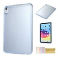thumbnail image 1 of Clear Case for iPad mini 6th Gen 8.3" 2021 / mini 7th Gen (A17 Pro) 2024 8.3", Slim Lightweight TPU Back Transparent Shockproof Drop Protective Ultra Thin Anti-Yellow Case Cover, Blue, 1 of 7