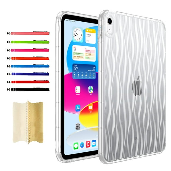 Clear Case for iPad mini 6th Gen 8.3" 2021/iPad mini 7th Gen (A17 Pro) 2024 8.3", Luxury Slim Fit TPU Back Protective Shock-Absorption Corner Protection Lightweight Soft Cover, Clear