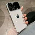 thumbnail image 1 of Clear Case for iPhone 12 Pro, Electroplated Bumper High-Transparency Rugged PC Slim Cover, Tempered Glass Lens Protector Dustproof Net Non-Yellowing Case for iPhone 12 Pro,Clear, 1 of 6