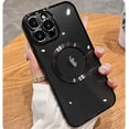 thumbnail image 1 of Clear Case for iPhone 13 Pro Max Built-in Camera Lens Protector Magnetic Case Compatible with MagSafe Elegant Protection Case Cover for iPhone 6.7 Inches - Black, 1 of 11