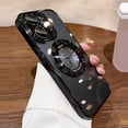 thumbnail image 1 of Clear Case for iPhone 14 Pro Max Case [Compatible with Magsafe] with Full Camera Protection Hard Back Shockproof Protective Plating Design Phone Case for Women Girls 6.7 in - Black, 1 of 10