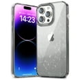 thumbnail image 1 of Clear Case for iPhone 14 Pro Max, Gradient Translucent Sparkle Shining Slim Lightweight Cover, Rugged PC+TPU Hybrid Non-Yellowing Shockproof Lens Protection Case for iPhone 14 Pro Max,Gray, 1 of 6