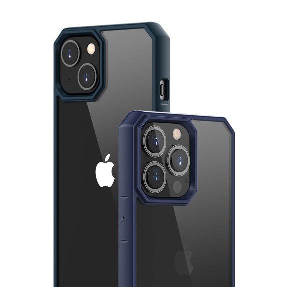 Clear Case for iPhone 14 Pro Max Slim Transparent Case, Soft Matte TPU + Rugged PC Shockproof Anti-Scratches Non-Yellowing Cover for iPhone 14 Pro Max, Blue