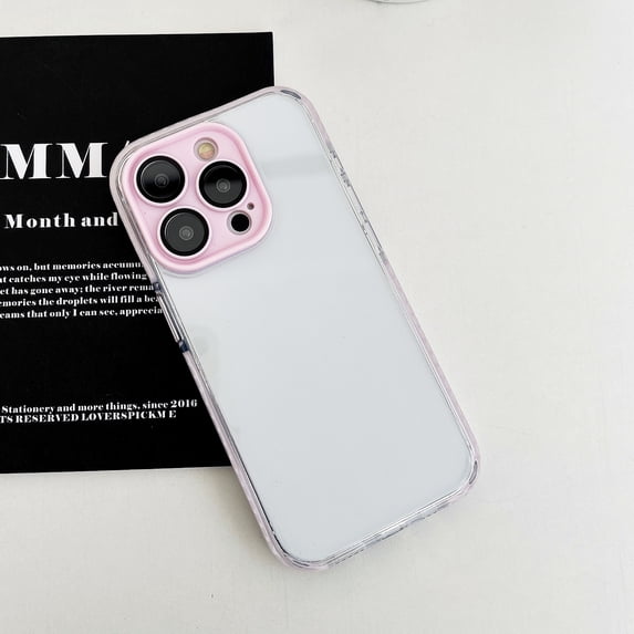 Clear Case for iPhone 14 Pro, Rugged Hybrid Transparent Non-Yellowing Phone Cover, Full Body Camera Protection Shockproof Scratch Resistant Lightweight Slim Case for iPhone 14 Pro, Pink