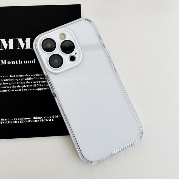 Clear Case for iPhone 14 Pro, Rugged Hybrid Transparent Non-Yellowing Phone Cover, Full Body Camera Protection Shockproof Scratch Resistant Lightweight Slim Case for iPhone 14 Pro, White