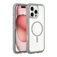 thumbnail image 1 of Clear Case for iPhone 15 Plus/14 Plus, Compatible with MagSafe, Shockproof Anti-Yellow Slim Cover, Transparent Hard PC Back + Soft TPU Bumper,Lightweight Scratch-Resistant Protective Case,Gray, 1 of 6