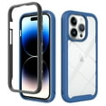 thumbnail image 1 of Clear Case for iPhone 15 Pro, High-Transparency Hybrid Rugged PC + TPU Military Grade Shockproof Cover, Dual-Layers Lens Protection Non-Yellowing Case for iPhone 15 Pro,Darkblue, 1 of 6
