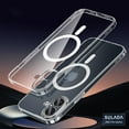 thumbnail image 1 of Clear Case for iPhone 16 with Magnetic Ring, Compatible with Mag-Safe, Lens Protector Design Precision Fit Anti-Yellowing with Enhanced Drop Protection Cover for iPhone 16, Clear, 1 of 6
