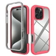 thumbnail image 1 of Clear Case for iPhone 16 Pro, Hybrid Silicone Durable 3-Layer [Not Yellowing][Military Grade Drop Protection] Shockproof/DropProof Protective Cover for iPhone 16 Pro,Pink, 1 of 6