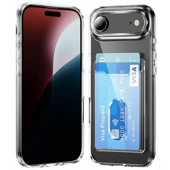 Clear Case with Card Holder for Iphone 17 AIR