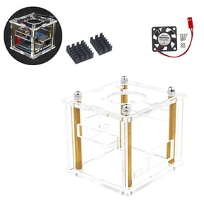 Clear Case with Cooling Fan Acrylic, Easy Access, Enhanced Ventilation for Orange Pi Zero 3
